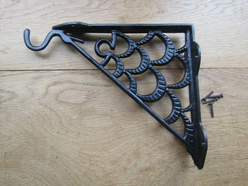 Ornate hook bracket - ornate, antique