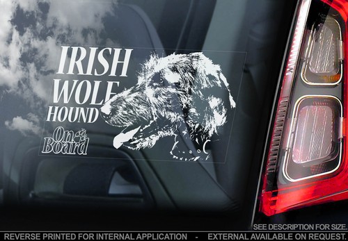 Irish wolfhound car window - wolfhound,