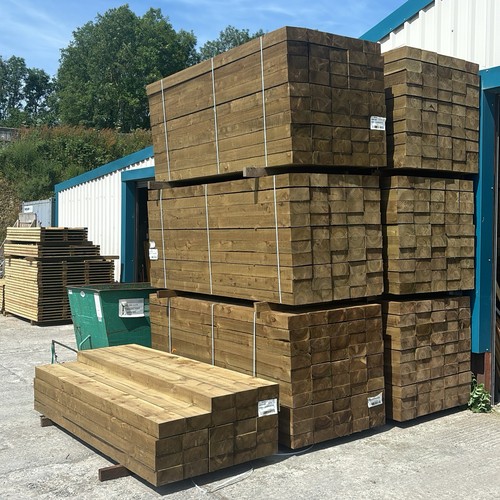 Treated railway sleepers - treated,