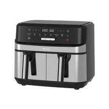 EMtronics EMDAF9LD+ 1750W Digital 9L Double Basket Large Air Fryer with Timer