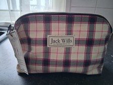 Jack Wills Pink Checked Travel