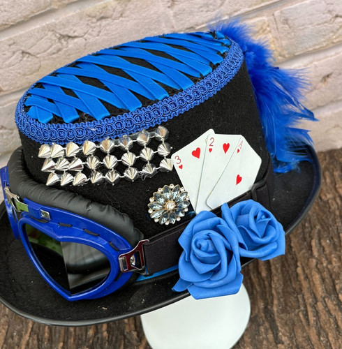 Unique black blue - black, steampunk