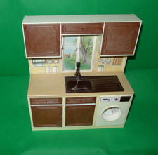 Vintage Pedigree Sindy kitchen sink washing machine WORKING