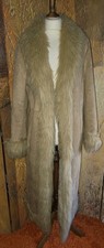 Amazing Vintage Long Afghan Coat Y2K Faux Suede Fur Sheepskin Penny Lane Boho 20