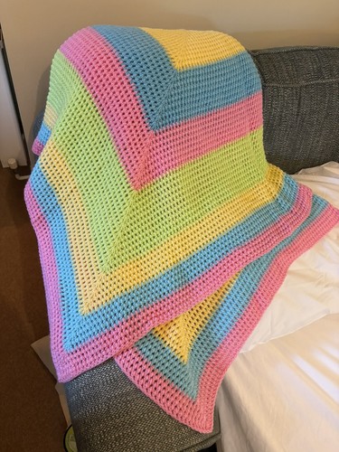 Large crochet colourful - crochet, boho