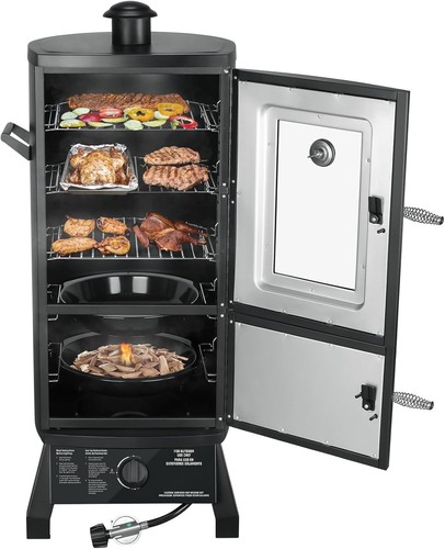 Vertical propane smoker - vertical,