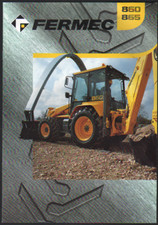 FERMEC 860 and 865 Backhoe Loader Brochure Leaflet