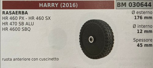 Lawn mower wheel brumar - wheel, harry