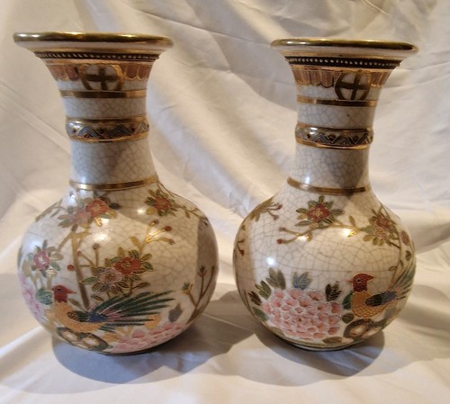 Pair japanese satsuma - pair,