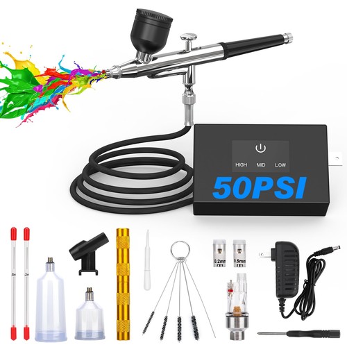 Airbrush kit with - airbrush,