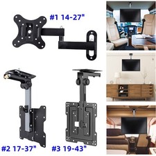 Camper Van TV Wall Ceiling Bracket Mount Caravan Tilt Swivel for 14-43" LED LCD