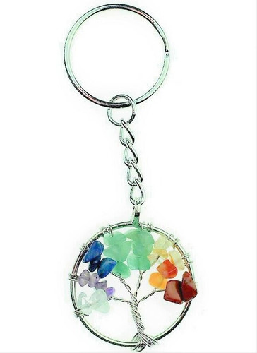 Chakra tree life keyring - life,