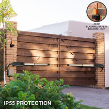 Electric Swing Gate Opener Operator Dual Arms Remote Control Automatic Door Kit 