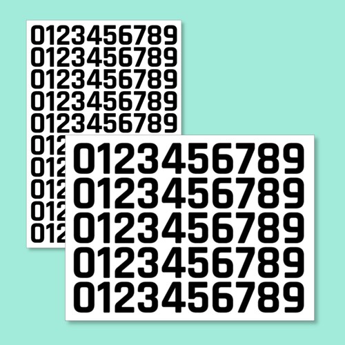 Small vinyl numbers 9 - small,