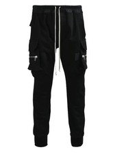 Rick Owens cargo pants MASTODON trousers joggers black RP02C1323-BA UK12 ref mp