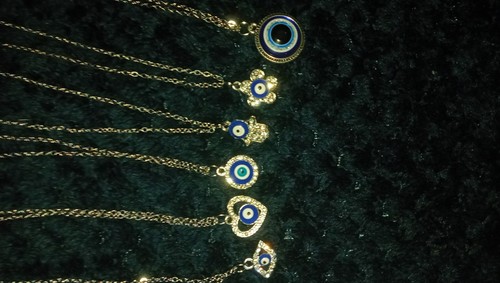 Evil eye necklaces - eye, in