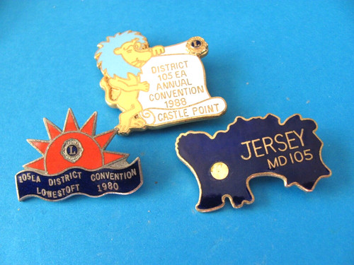 Lions club badges - 3,,