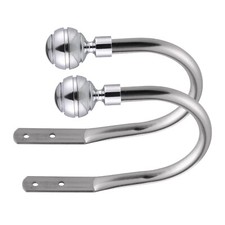 Curtain Hold Backs 2 x  Metal