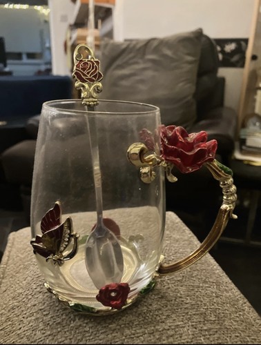 Crystal glass jeweled - glass, tea