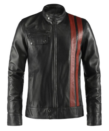 Men red striped black - men's,
