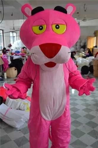 Cosplay pink panther mascot - pink,