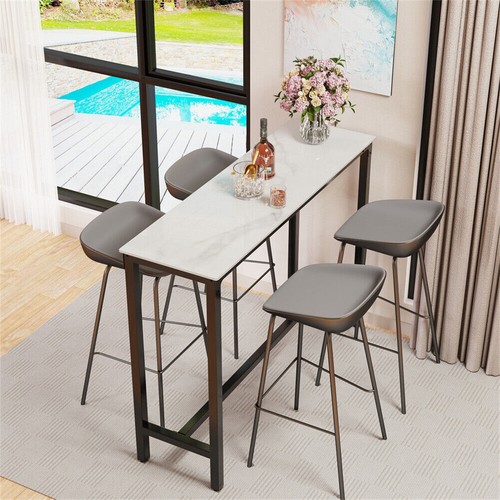 Size tall marble bar table - 2,