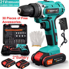2 Battery 21V Cordless Drill