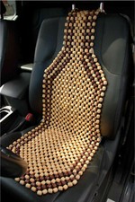 WOODEN BEAD CAR/VAN/TAXI FRONT SEAT COVER CUSHION - CLASSIC BEADED DESIGN