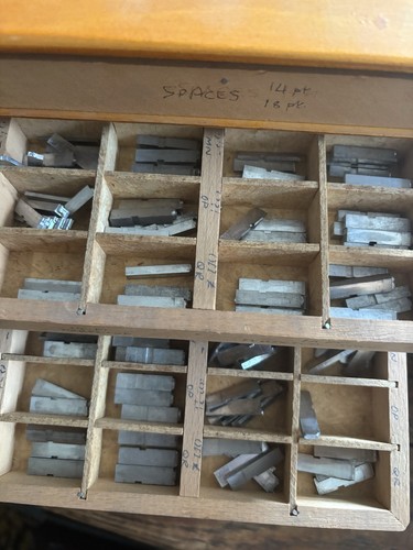 Vintage letterpress metal - vintage,