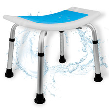SHOWER CHAIR HEIGHT ADJUSTABLE PADDED TUB SEAT BATHROOM BATHTUB STOOL WATERPROOF