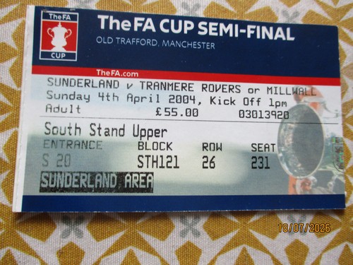 Sunderland cup semi - cup, final