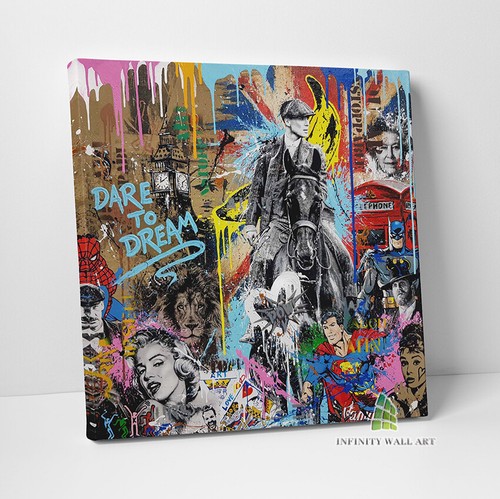 Graffiti dream canvas art - dream, wall