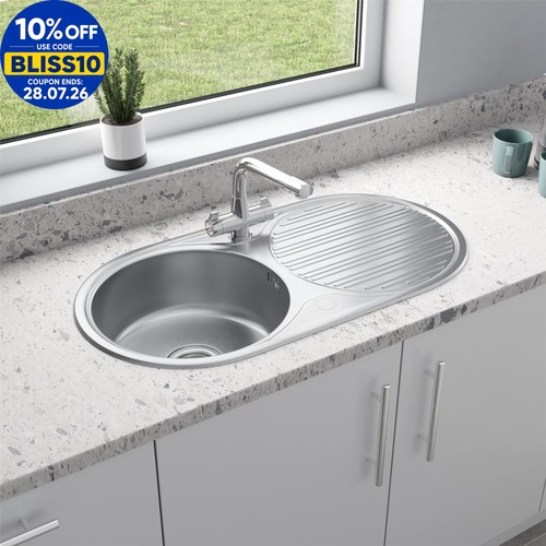 Stainless steel inset round - steel,