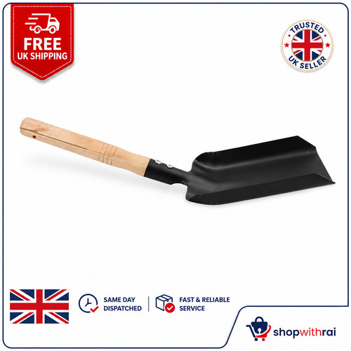 Shovel black dust pan - shovel, metal