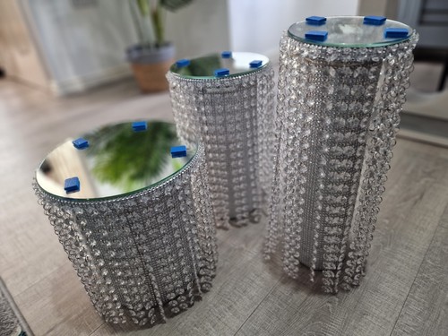 Piece crystal cake stands - 3,