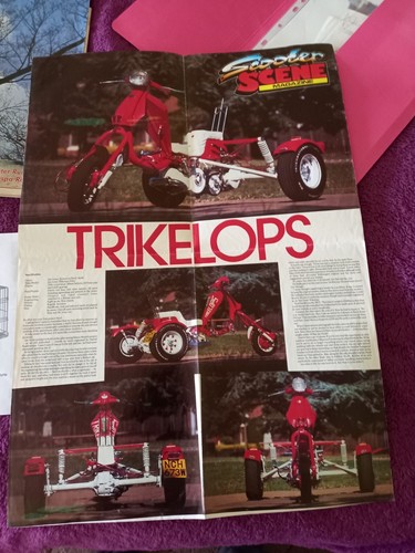 Poster trike scooter vespa - poster,