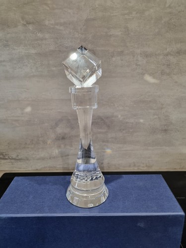 Glass golf trophy swatkins - glass,