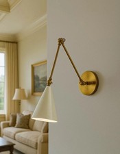 Articulated Brass Wall Sconce