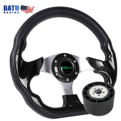 Black marine boat steering - black,