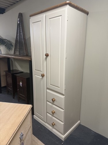 Solid pine wardrobe - solid,