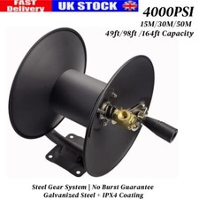 4000PSI Pressure Washer Hose Reel Compatible for Karcher/Nilfisk 3/8" 15/30/50m