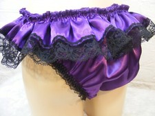 sissy silky satin  frilly lace panties mens lingerie knickers all sizes colours
