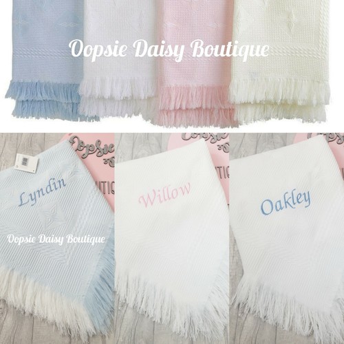 Personalised baby shawl - personalised,