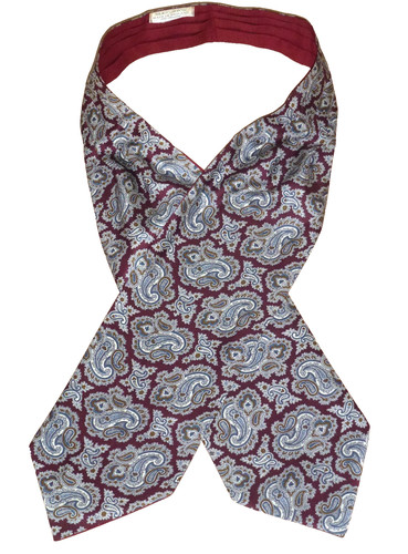 Vintage silk cotton cravat - vintage,