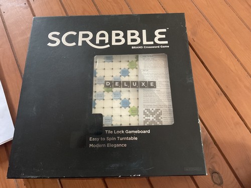 Scrabble deluxe edition black - scrabble,
