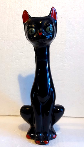 Vintage tall black glitter - vintage,