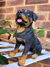 Vivid Arts Rottweiler Dog - Garden Ornament 19cm - Indoor or Outdoor