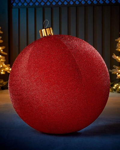 76cm red inflatable tinsel - red,