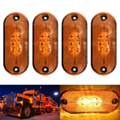 Oval amber trailer truck - oval,