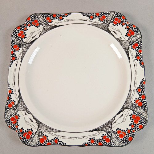 Art deco crown ducal orange - crown,